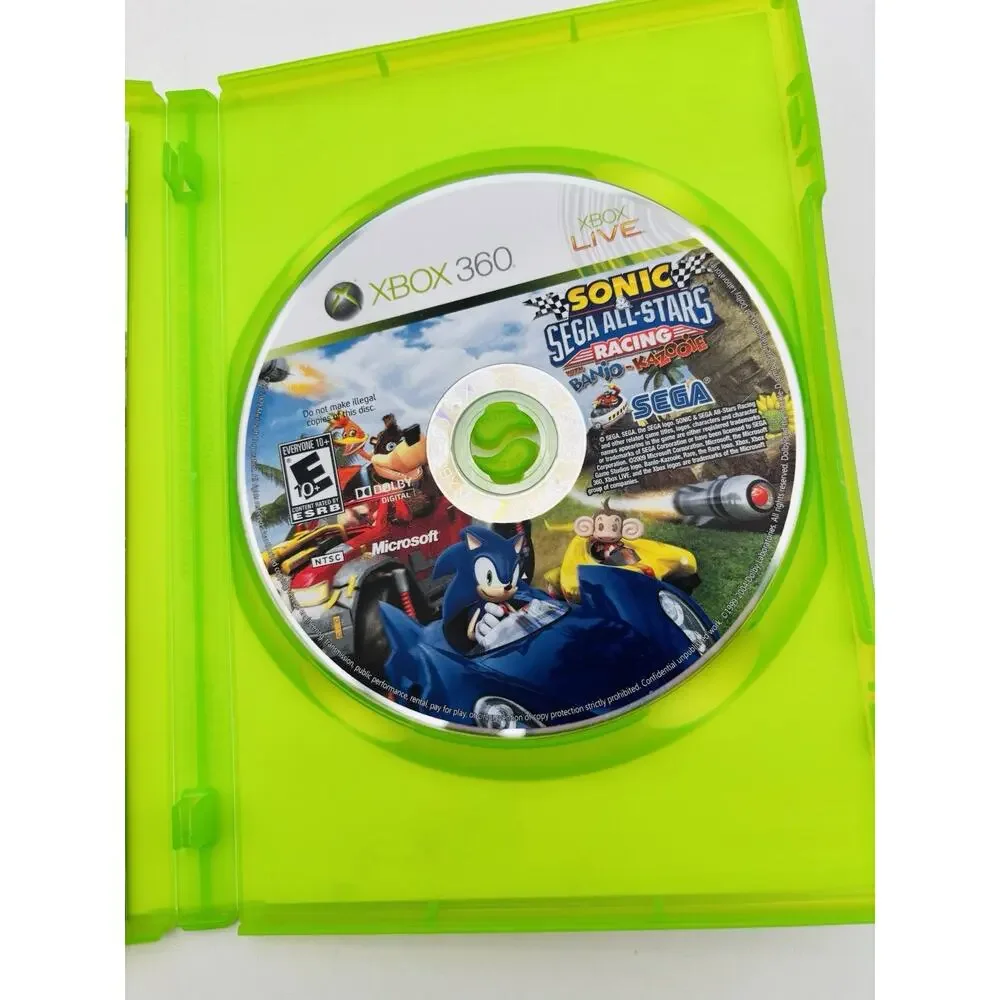 Sonic & Sega All-Stars Racing With Banjo-Kazooie Xbox 360 CIB Tested Works VG